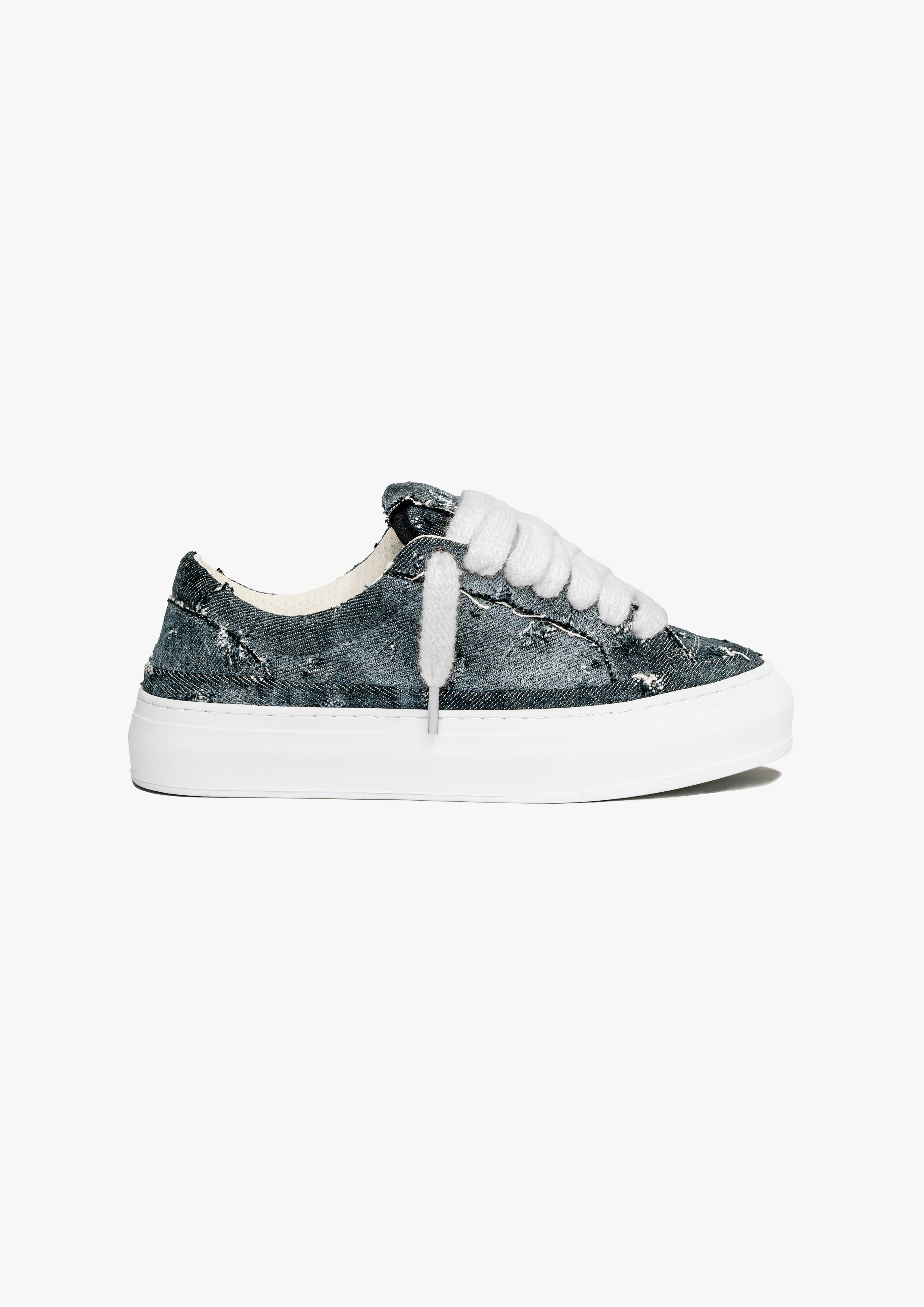 numeris-athena-frayed-denim-side-profile-british-luxury-sneakers